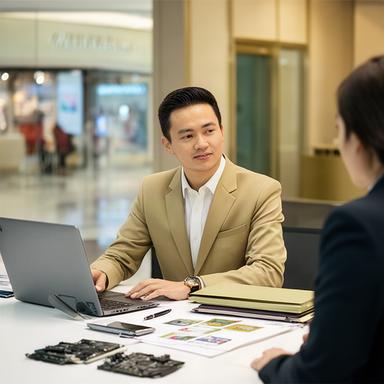 Field service manager coordinating ATM support for a hotel and retail service team in Singapore